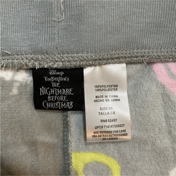 Disney Tim Burtons Nightmare Before Christmas pj pants Woman’s 2X - Picture 7 of 11